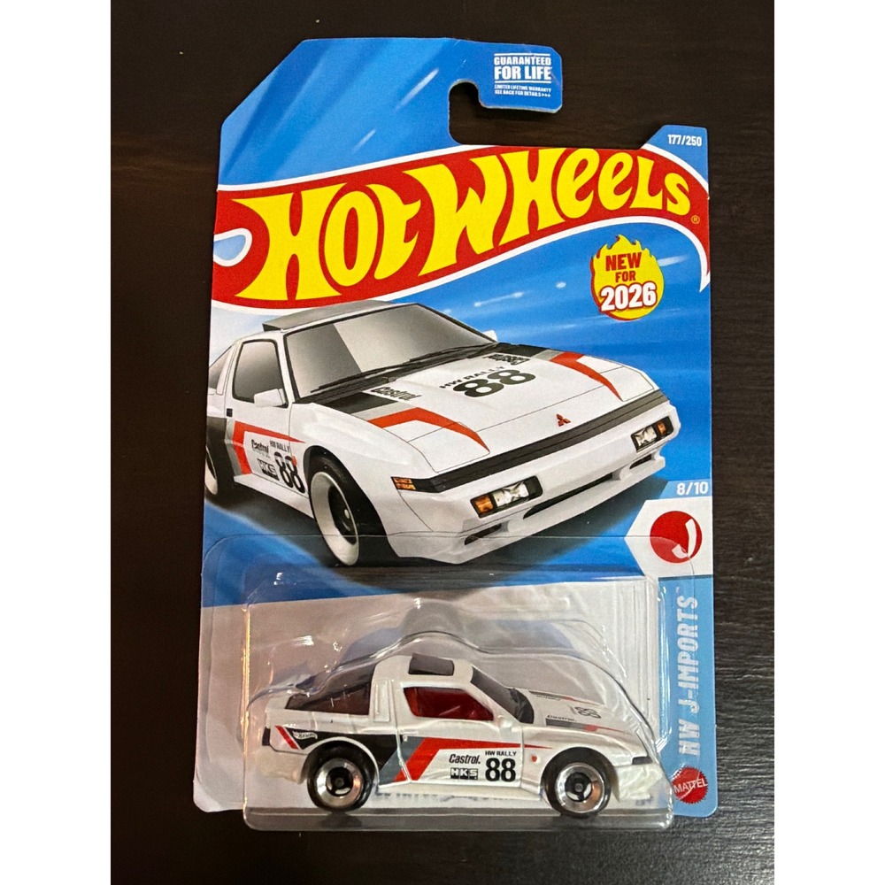 Hot Wheels 88 Mitsubishi Starion White Castrol HKS HW J-Imports 2026 177/250